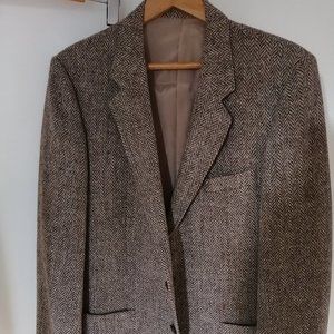 Harris tweed blazer - size M - Oatmeal Herringbone